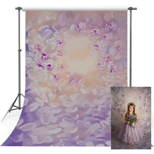 Mehofond Flower Photography Background Floral Painting Newborn Baby Portrait Birthday Backdrop Photophone Photo Studio Props