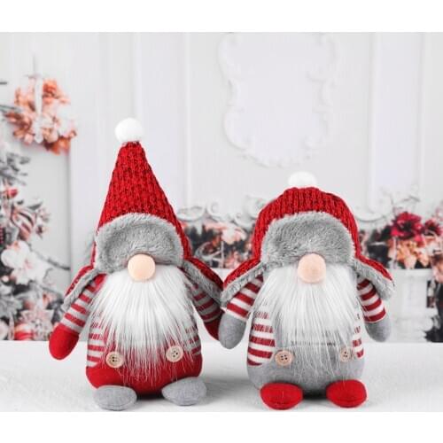 Christmas Faceless Doll Merry Christmas Decor For Home Table 2020 Navidad Santa Claus Elk Ornament Xmas Gift Happy New Year 2021