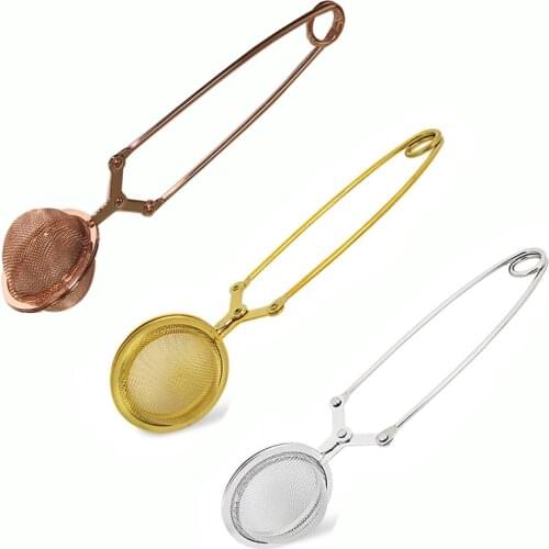 Gold Stainless Steel Tea Infuser Sphere Mesh Tea Strainer Herb Spice Filter Diffuser for Tea Pot Mug Teaware Tea Accessories