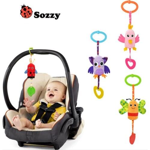 Sozzy Baby Rattles 4 styles Soft Plush sky Animal hanging Campanula Toy Ring Bell Crib Doll for infant child gift 40% off