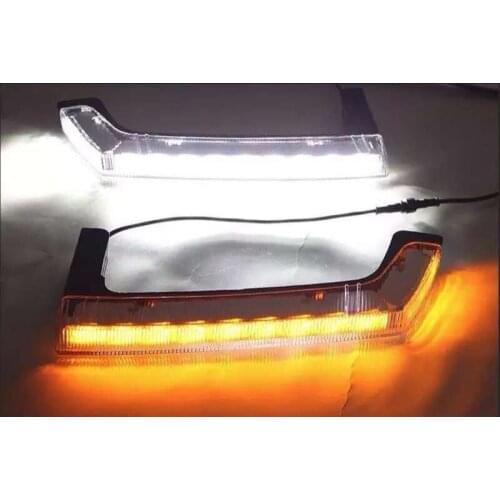 Eosuns Led Drl Daytime Running Light for Jeep Wrangler with Turn Light Function One Pair 2 Lights with Controller Box