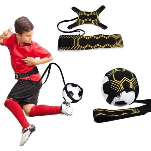 Soccer/Volleyball/Rugby Trainer Football Kick Throw Solo Practice Training Aid Control Skills Adjustable Waist Belt