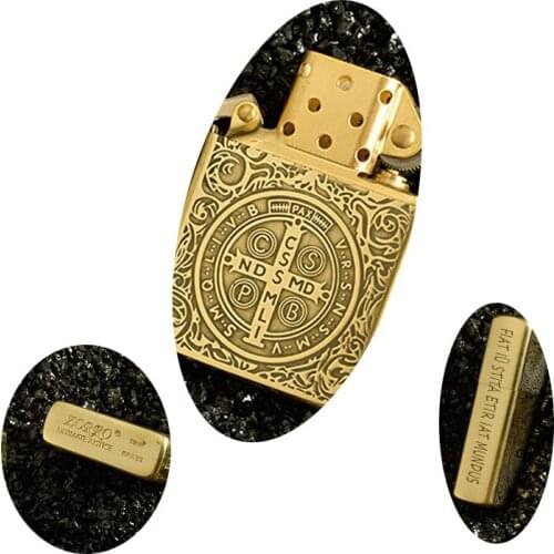 Unique Constantine Cigarette Lighter Retro Flame Oil Gasoline Kerosene Lighters Grinding Wheel Flint Trench Armor Brass Lighter