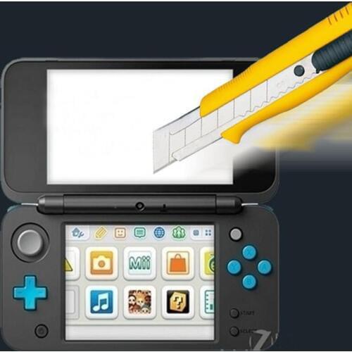 Top Tempered Glass LCD Screen Protector+Bottom Clear Full Cover Protective Film Guard for Nintendo New 2DS XL/LL 2DSXL/2DSLL