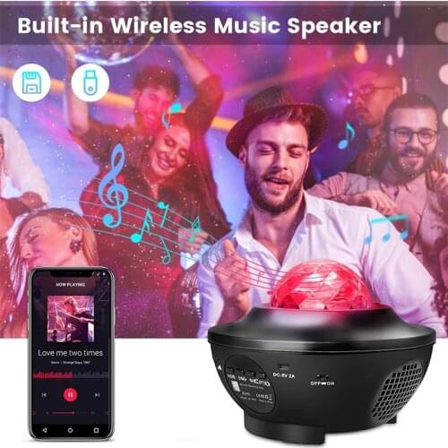 Starry Sky Star Moon Master Night Light Magical Earth Universe LED USB Music Player Colorful Rotate Flashing Projection lamp