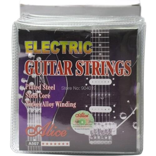 10Sets Alice Electric Guitar Strings Steel Core Nickel Alloy Wound 6 Strings Set A507-SL 009