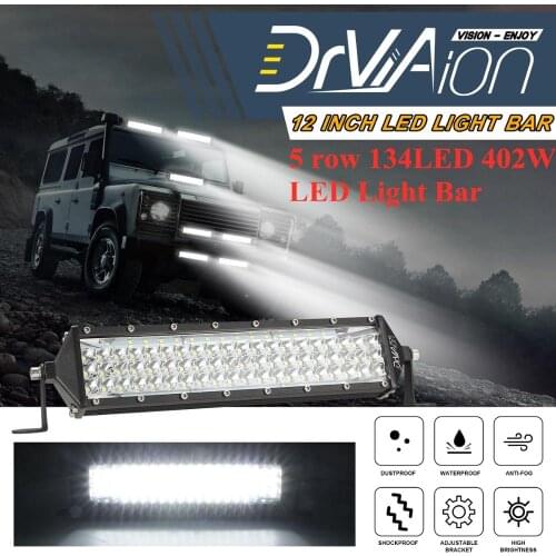 12Inch 134LED 402W Led Light Bar Work Light Off Road 4x4 Car Led Lamp Lightbar Spotlight Flood Car Accessories led driving light