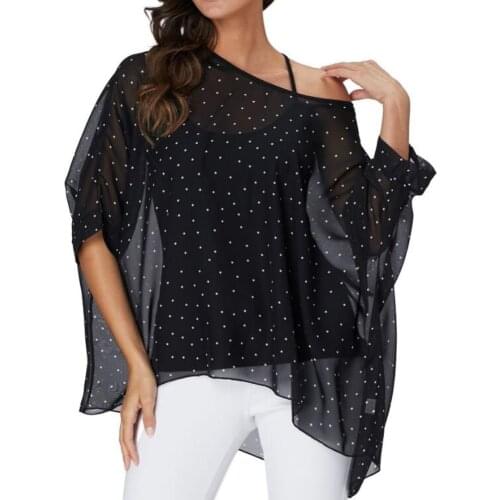 Блузки в горошек Baharcelin China At AliExpress