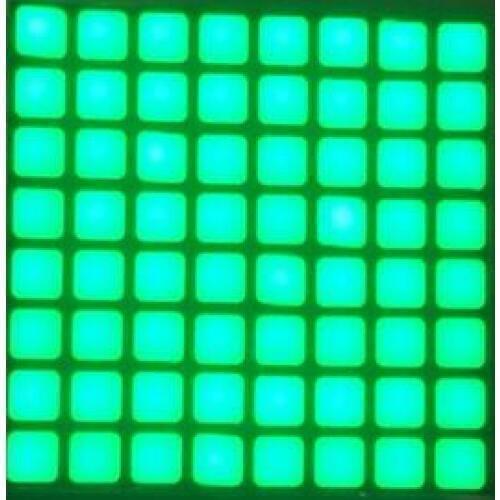 FREE SHIPPING 5PCS x 6mm 8X8 Jade Green Blue Red White LED Dot Matrix Digital Tube LED Display Module 2488BGG 2488BB Light Beads