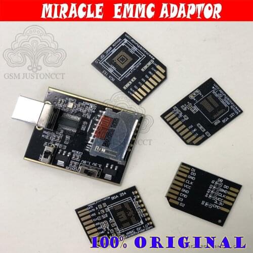 Miracle eMMC adapter +Hardware 1.0 universal Bga 221,153,254 plate