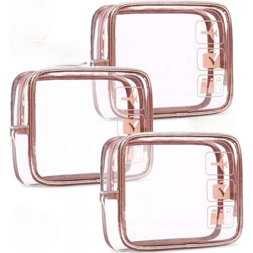 PVC travel make-up wash bag pencil case