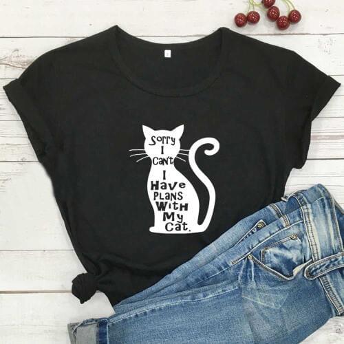 Cartoon Kawaii Cat Graphic Tees Women Summer Short Sleeve T Shirt Women White Cotton Tshirt Women Top Casual Camisetas Mujer