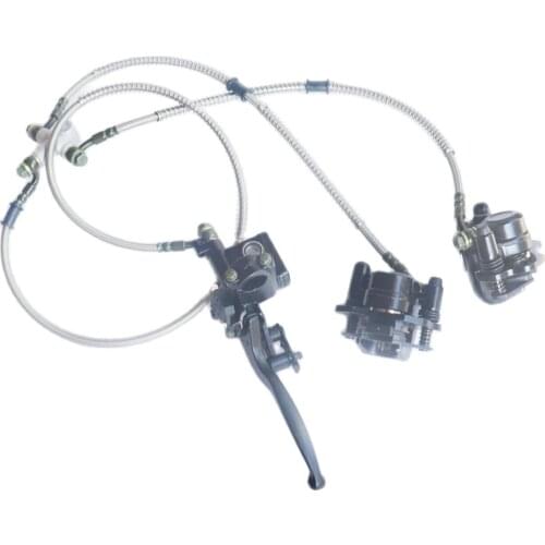 Hydraulic Disc Brake Calipers Pad System For 150cc 250cc ATV Quad Dirt Bike Dune Buggy