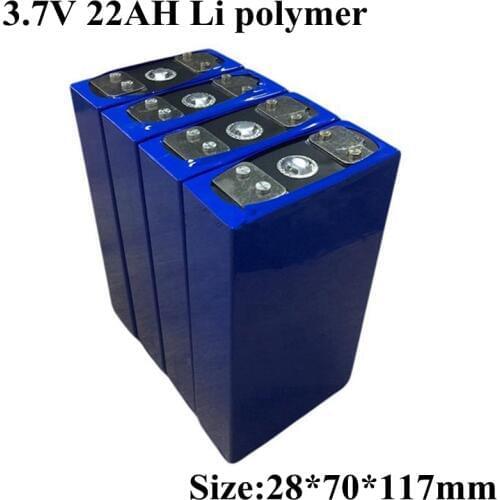 3.7v 22AH Lipo Battery Lithium Polymer Aluminum Shell for DIY 12V 36V 48V Electric Vehicles Electric Car Electric Motor Friction