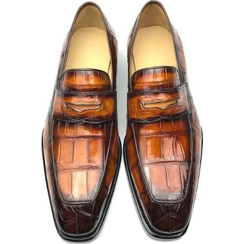 Chue crocodile leather men shoes Mens crocodile leather shoes Business suits crocodile Men shoes