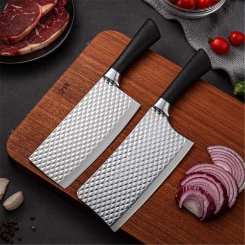 Meat Cleaver Set of Kitchen Knives 5PCS Chef Knife Set Japanese Knives Scissors Peeler Butcher Knife Set Hunting Knife Cleaver
