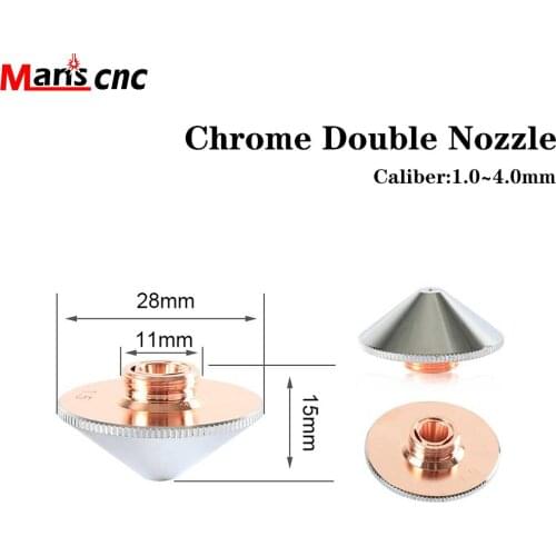Laser Cutting Nozzle for Penta WSX Handheld Welding Machine Chrome Laser Nozzle D28 M11 Hand-held Copper Welding Nozzle