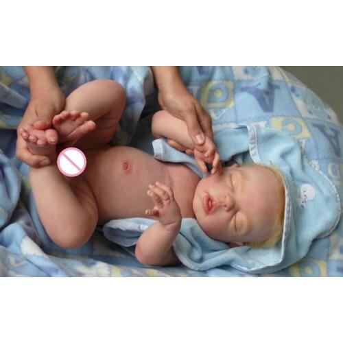 Unpainted Blank Reborn Doll Kit DIY Vinyl Baby Parts Full Vinyl Body Anatomically Correct Toys for Children