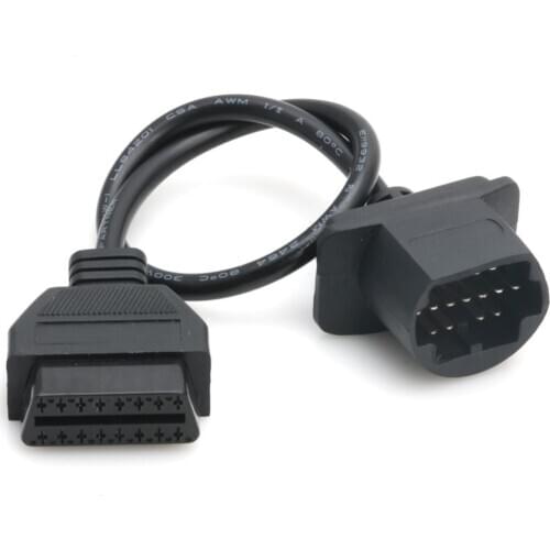 New Cable OBDII OBD2 Cable Diagnostic 17 Pin to 16 Pin Adapter Connector For Mazda