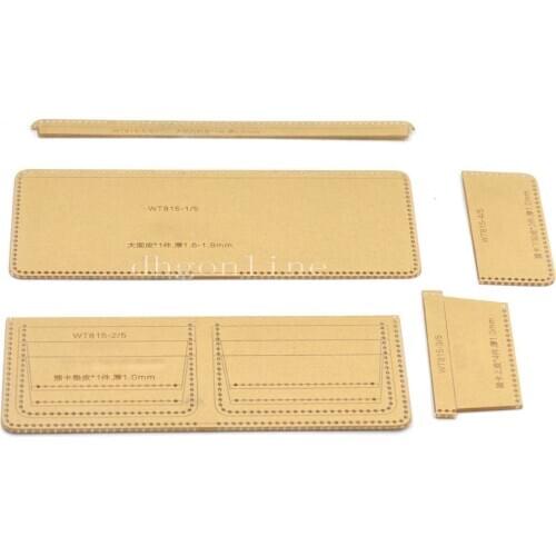 One Set Acrylic Leather Template Sewing Worker 815 unisex Model For Making Wallets Purse