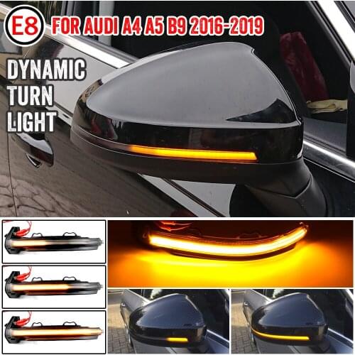 For Audi A4 A5 B9 S4 S5 RS5 2017 2018 2019 Dynamic Blinker LED Turn Signal blink Side Mirror Lights indicator flasher