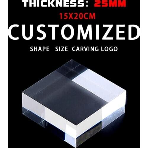 25mm 30mm thickness Plexiglass Transparent Clear plastic Sheet acrylic board organic glass polymethyl methacrylate