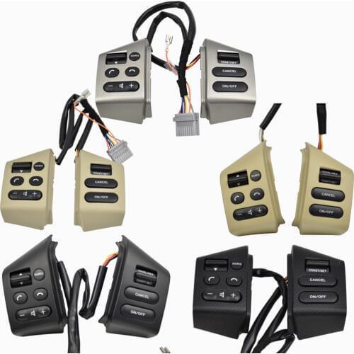 With backlight steering wheel control buttons silver button For SYLPHY & FOR Nissan LIVINA & FOR TIIDA