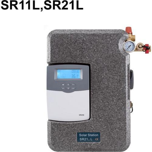 SR11L/SR21L Series Solar Hot Water Pump Station with Integrated controller SR258 Max. permitted pressure 6 bar 1-20L/Min flow