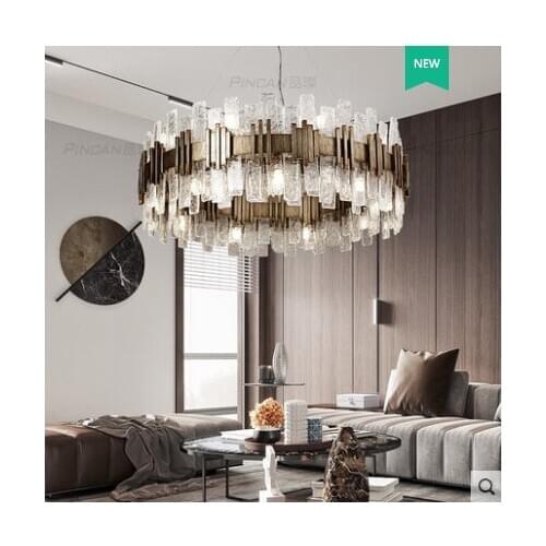 Nordic post-modern luxury chandelier living room bedroom restaurant glass lamp Italian designer lamps