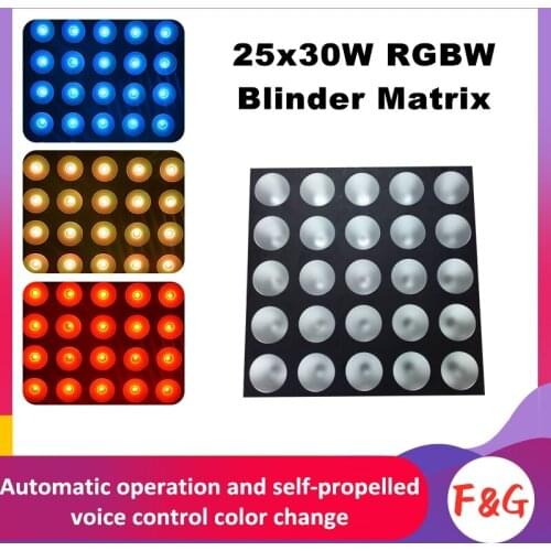 F&GLED25 cabeza 30 W completo color matrix lámpara de la etapa de bar KTV Fondo teñido lámpara control de punto de CD50 W03