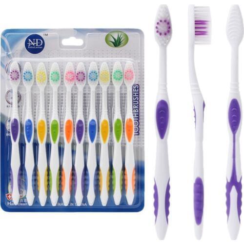 10pcs Ultra Soft Bamboo Charcoal Nano Toothbrush Tooth Brush Oral Health Care New Brush