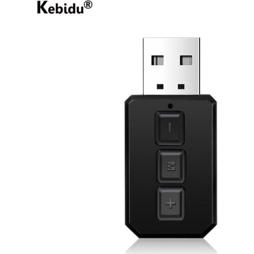 Switch Mode USB Bluetooth Audio Adapter 5.0 Bluetooth Receiver Transmitter Receptor for Car PC TV Aux Audio 2 In 1 Adapter