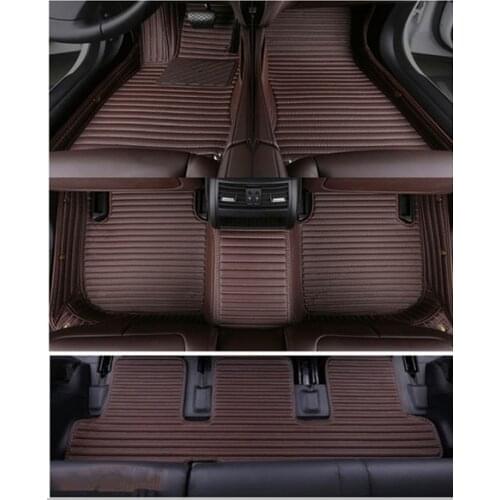 High quality! Custom special car floor mats for Volkswagen Atlas 6 7 seats 2019 durable waterproof car carpets for Atlas 2020