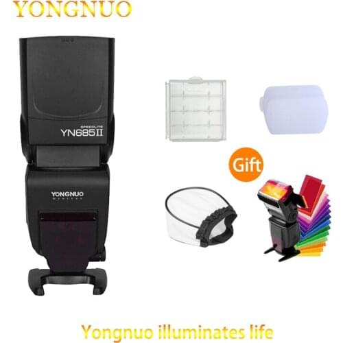 Yongnuo-flash for camera, yn685ii, speedlite, ettl, 1/8000s, with lcd, for canon 5d, mark ii, iv6d, 60d, 6d, mark ii, 7d, 70d