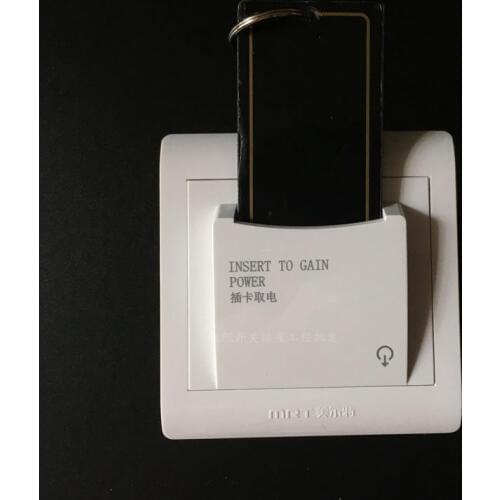 10pcs Energy saving switch 220V input Magnetic card Insert for power 8800W 40A Three line with time delay power socket