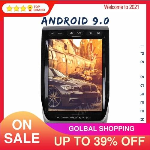 128G For Ford F150 2015-2019 Tesla Style Screen Car GPS Navigatio Auto Multimedia Player Radio Tape Recorder Headunit Carplay HD