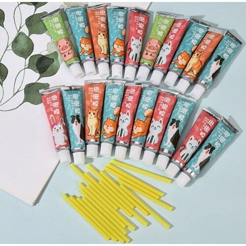 20pcs Safe Magic Bubble Glue Toy Blowing Colorful Bubble Ball Plastic Balloon Space Balloon Safe Practical Jokes Kids Toy