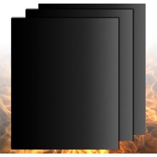 3PCS Non-stick BBQ Grill Mat Baking Mat Barbecue Outdoor BBQ Tools Pad Reusable Cooking Plate Kitchen Tools Easily Cleaned Mat