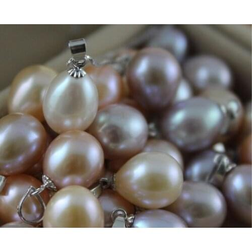 8-9MM Big Size Genuine Natural Freshwater Pearl Pendant Fashion Jewelry, 100pcs/lot+Free Shipping
