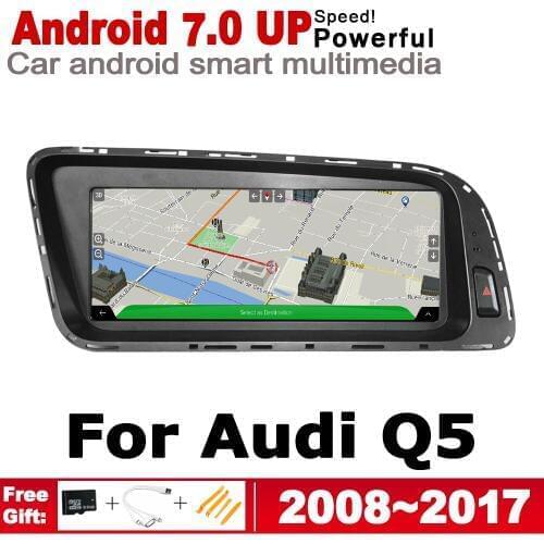 8.8" HD Screen Stereo Android 7.0 up Car GPS Navi Map For Audi Q5 8R 2008~2017 MMI Original Style Multimedia Player Auto Radio