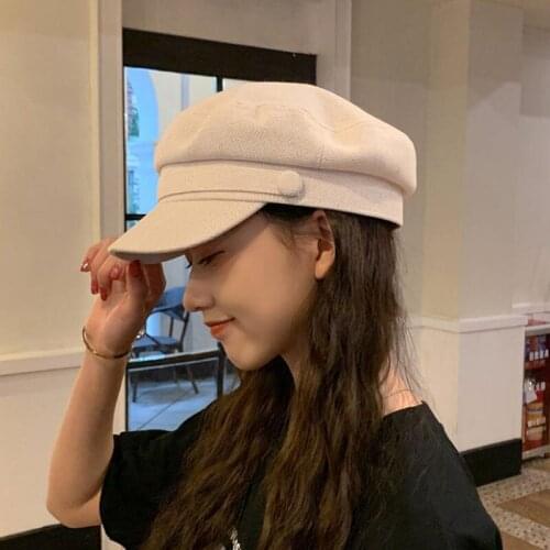 Berets For Womens 2021 New Spring Summer Female cap Navy Hat Fashion Casual Octagonal Retro Hats Womens kepi Autumn hat