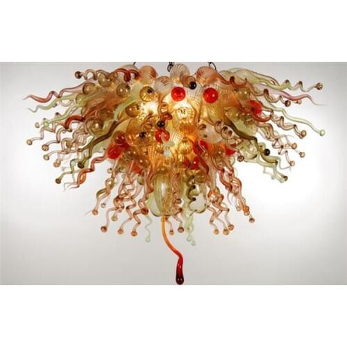 CE/UL Contemporary LED Colorful Chandeliers Pretty Hand Blown Glass AC 110/120/220/240V