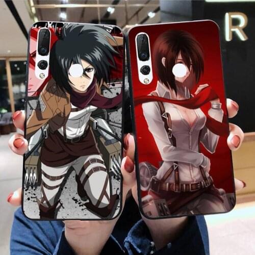 Attack on Titan Mikasa Ackerman Phone Case Huawei Y6P Y8S Y8P Y5II Y5 Y6 2019 P Smart Prime Pro