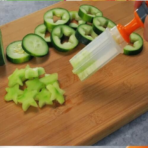 Easy kitchen Tool for Decorations Fruit slicer cutter star round mould knife
