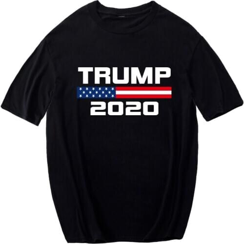 Trump 2020 100% cotton t shirt men short sleeves O-neck t-shirt men summer tops 2020 casual vintage tshirt hipster men clothing