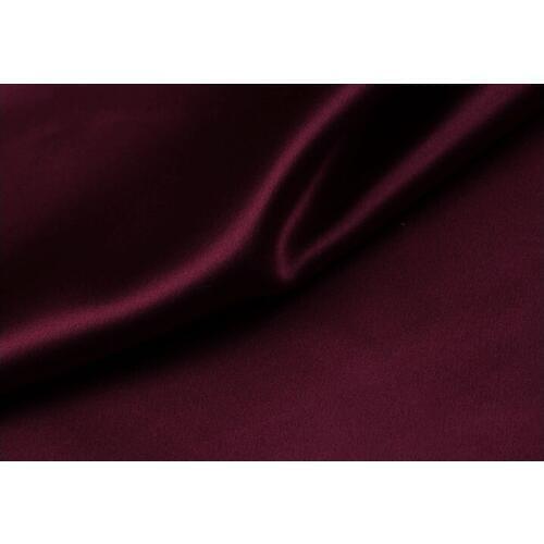 Howmay 100% pure silk charmeuse satin fabric 30m/m 114cm burgundy 16# especially heavy weight for dress or cheongsam