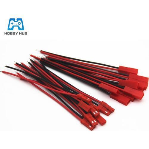 JST Plug Cable 10 Pairs 100mm 10cm Male Female Connector JST Plug Cable For RC Battery Helicopter DIY FPV Drone Quadcopter