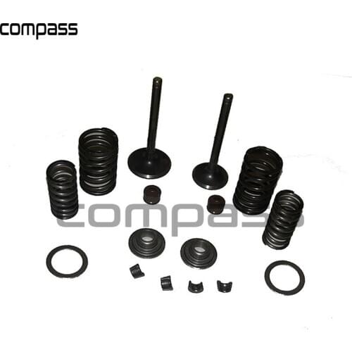 Intake and Exhaust Valve Assy Kit for 70cc 90cc 110cc horizontal Engine ATV motorcycle dirt bike parts