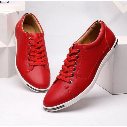 Men Casual Shoes Leather Breathable Luxury Brand Flat Shoes Men Sneakers Fashion Spring Comfortable Mens Shoes Dropshipping 2a