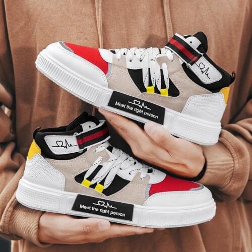 Big Size Hightop Platform Women Sport Sneakers Men Sports Shoes for Women Sneakers for Running White Beige Jogging Femme A-960